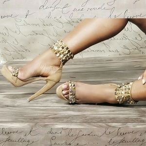 Jeffrey Campbell Kylie Spike & Stud High Heel Sandal